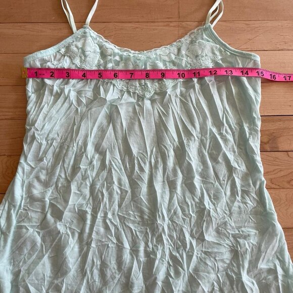 Y2K Vintage Crinkle Lace Cami Top | M Coquette Fairycore Cottagecore Layering - Picture 8 of 8